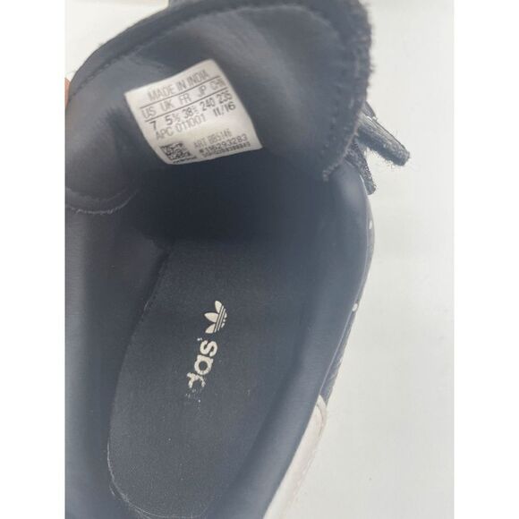 Adidas Stan Smith Sneaker Self Adhesive Straps US Sz 7 Black w Polka dots - Picture 3 of 7